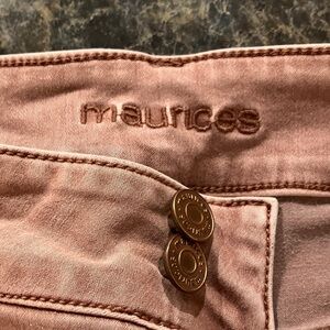 Maurices Blush Trousers with Button Accents